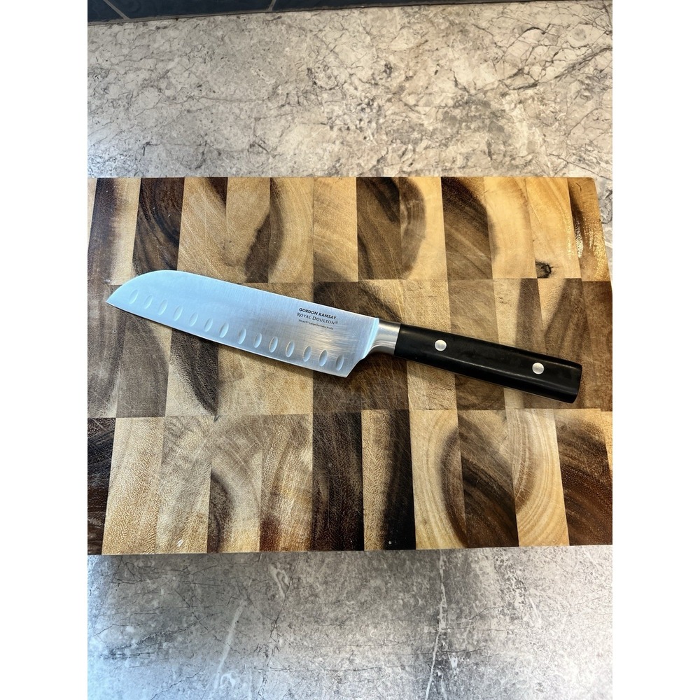 Gordon Ramsay Royal Doulton 7" Large Santoku Knife Stainless Steel